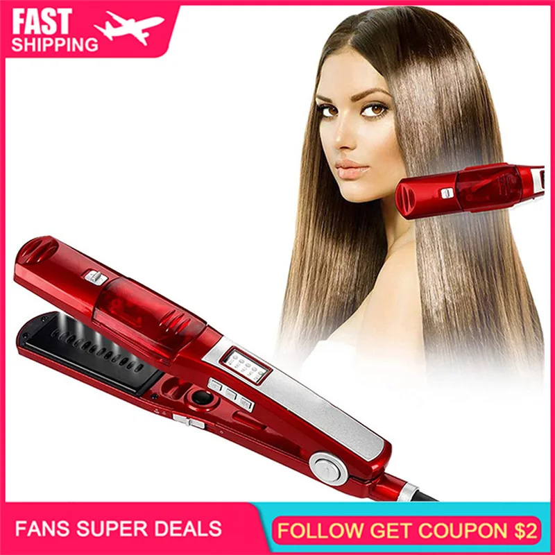 Electric Steam Hair Straightener professional salon hair flat iron 120