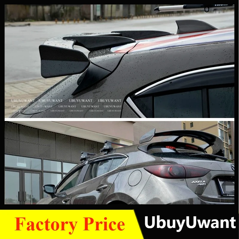 車のトランク用装飾リアスポイラー,Mazda3の車のリアプロテクター,ラ