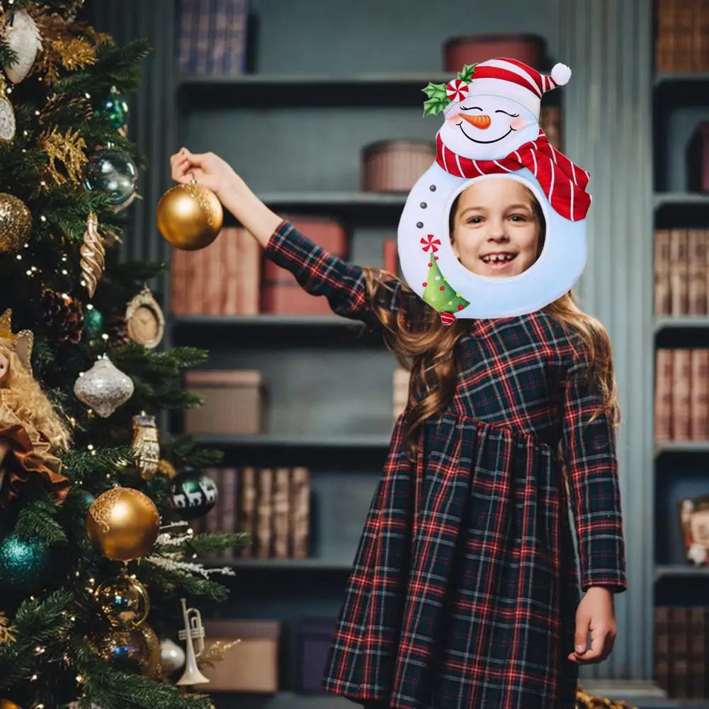 

Classic Santa Hat Soft Plush Christmas Hats Adorable Santa Claus Snowman Shapes for Kids Adults Party Decorations