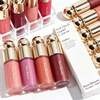 Fashion Rare Beauty Oft Pinch Liquid Blush, rouge à lèvres liquide soyeux longue tenue, résistant à la transpiration et à l'humidité, crème-à-poudre, maquillage pour le visage des femmes 4
