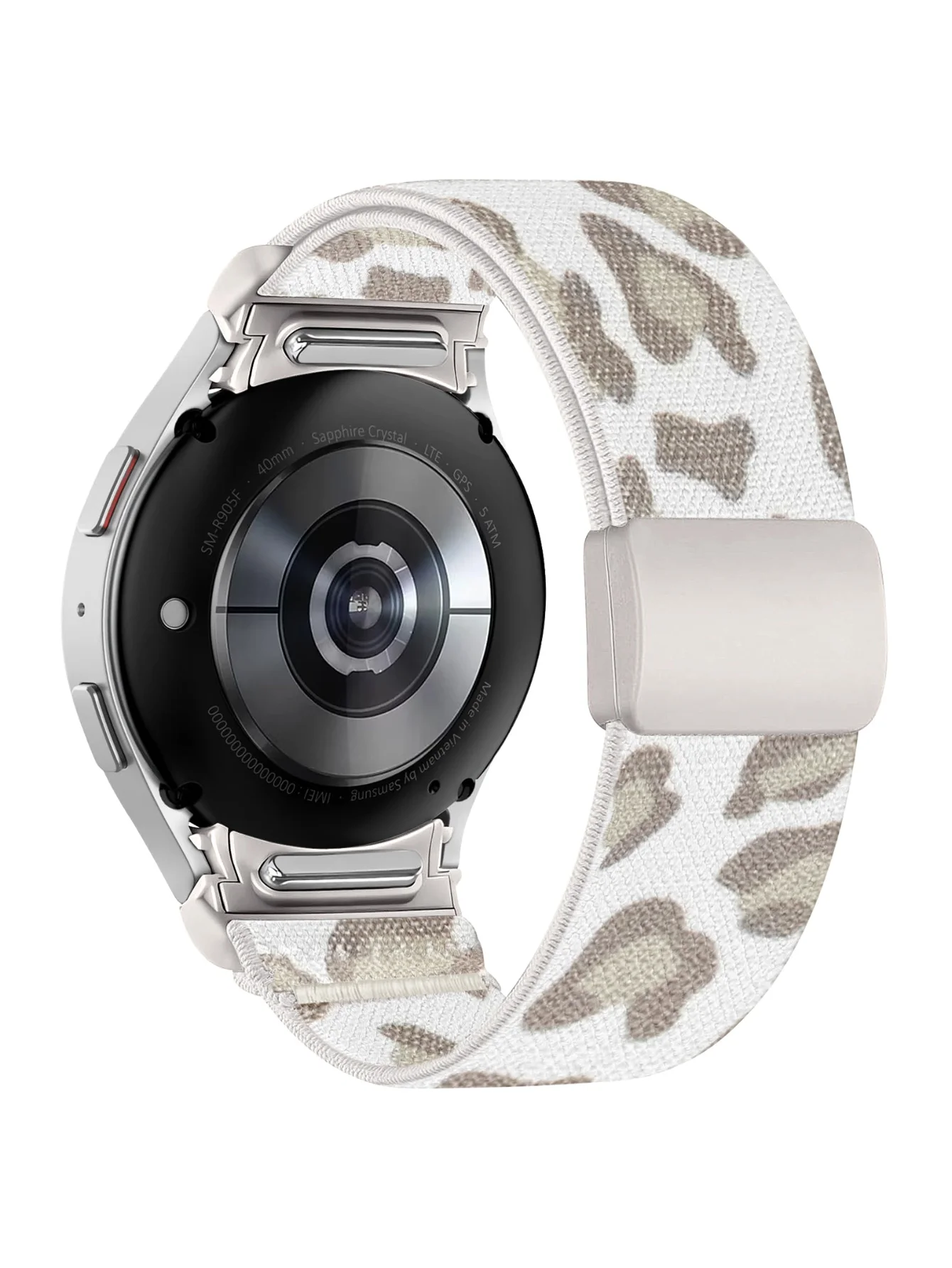 Versatile 20mm Adjustable Nylon Elastic Smartwatch Strap