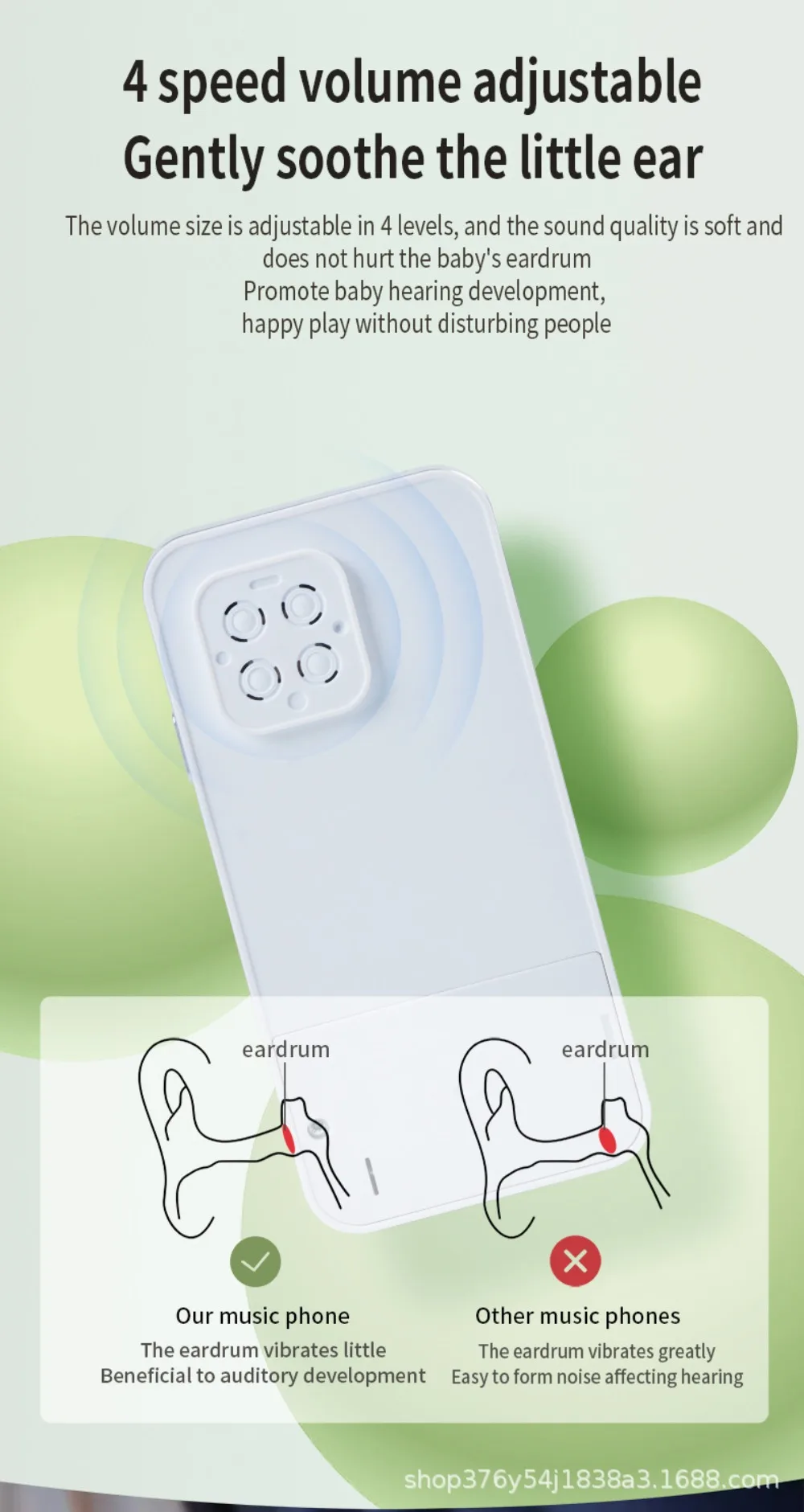 Children Multi-mode Touchscreen Simulation Iphone Model Early Education Toys Mobile Phone Music Phone  Intellectual Development 4