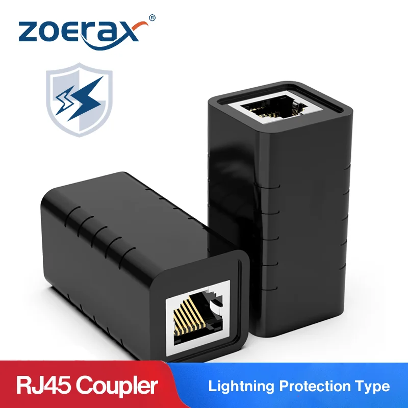Acopladores RJ45 Hembra - Pack De 2, Para Cable Ethernet Cat5 A Cat7
