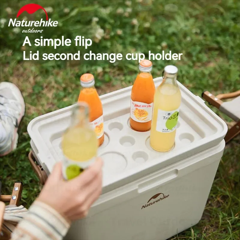 Naturehike Portable Cooler Insulated Box Ice Storage Bag Camping Bucket Outdoor Freezer Picnic Refrigerator 24h Fresh 13/24/33L