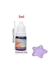 24 - Color Epoxy Resin Paint Pigment Set - Concentrated Liquid Dye for UV Resin Coloring and DIY Jewelry Art Crafting (Purple)