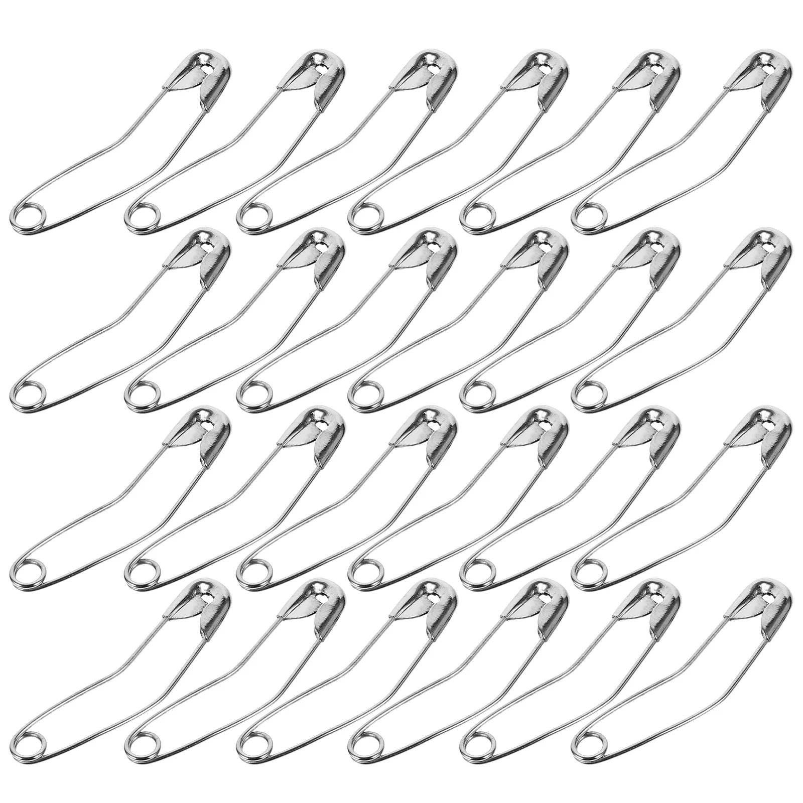 

28/33/38MM Stainless Steel Curved Safety Pins Quilting Basting Pins with Plastic Box for DIY Craft Making and Clothing
