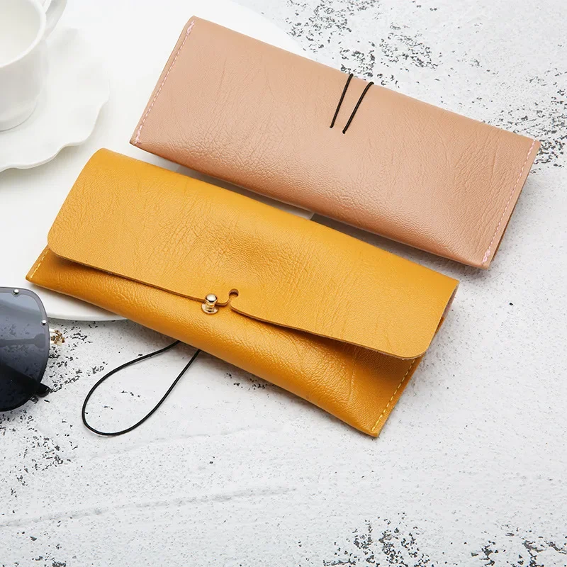 1PC Portable PU Leather Glasses Case Sunglasses Holder Box Eyeglasses Storage Pouch Bag Cover Eyewear Accessories