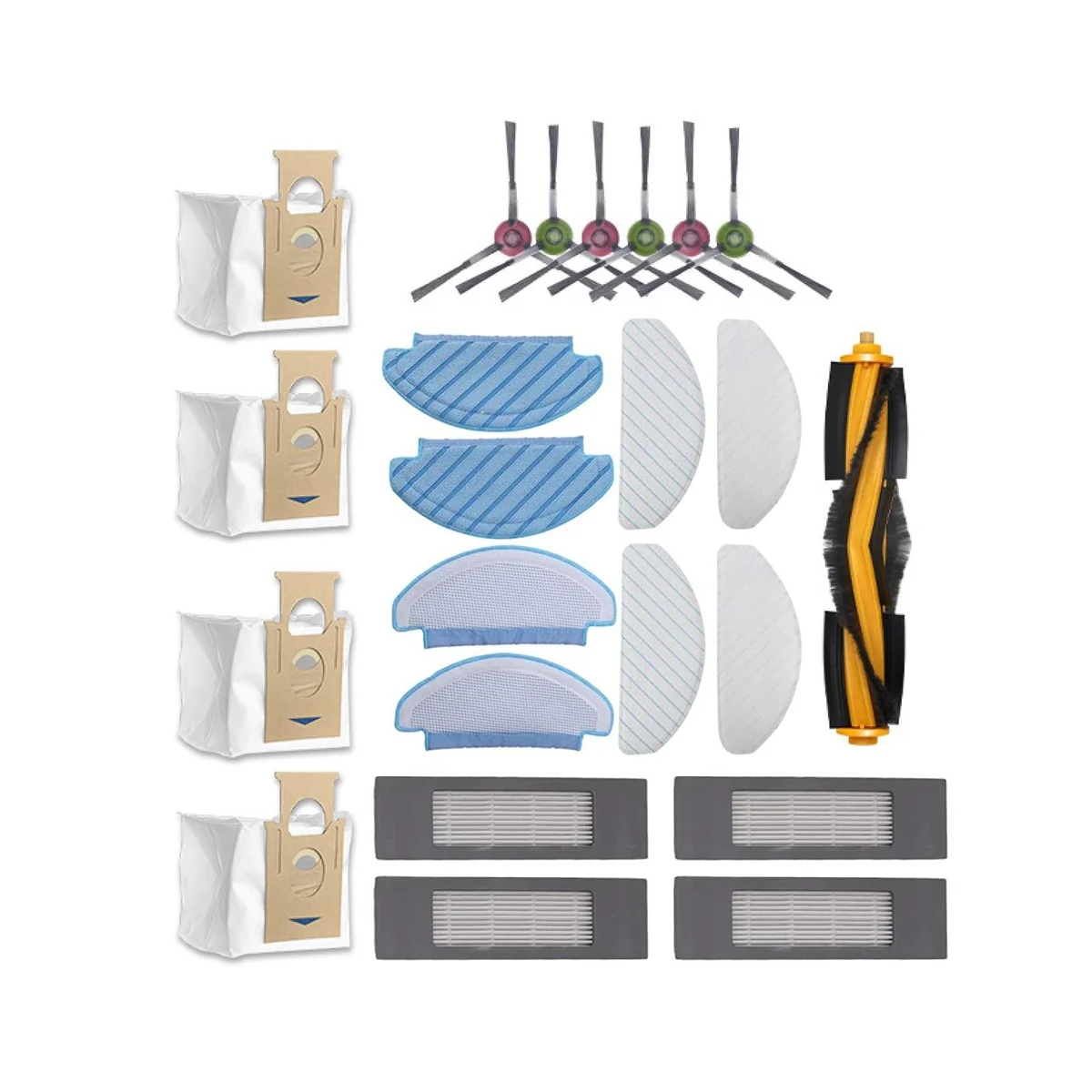 

Robotic Vacuum Cleaner Replacement Parts Accessories Kit for Ecovacs DEEBOT OZMO T8 T8Aivi