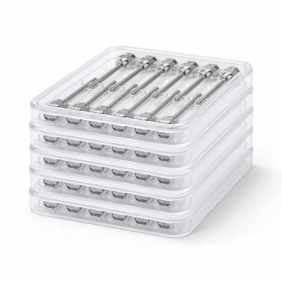 1.5inch 38mm 8/10/12/14/16/18G Stainless Steel Dispensing Luer Lock Needle Set Blunt Tip, for Lab Liquid Glue image 7