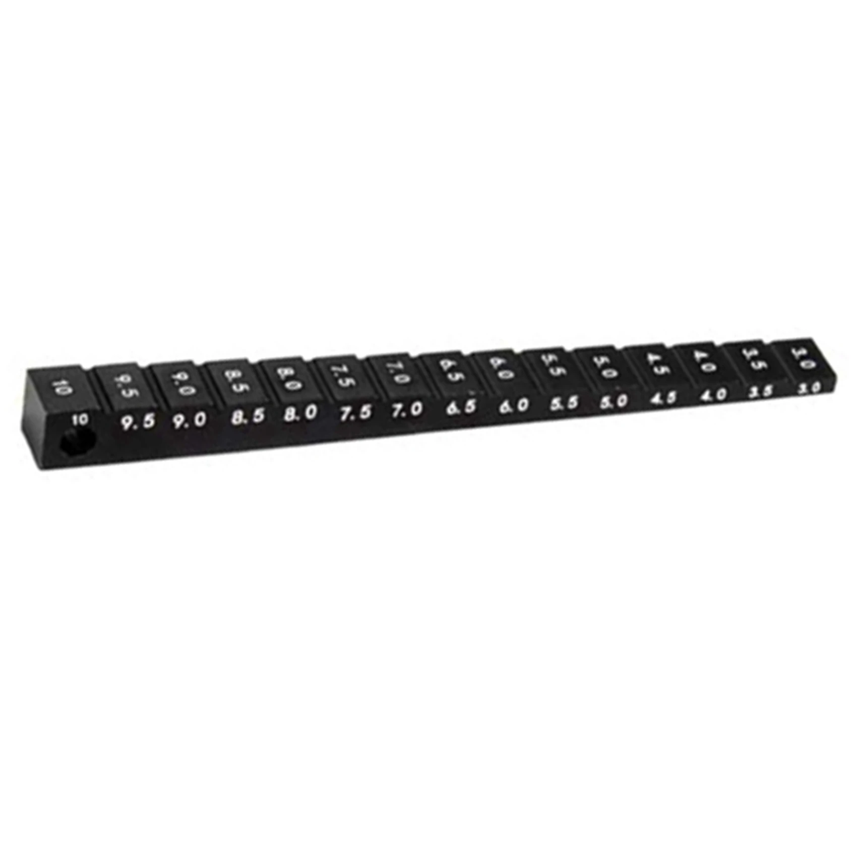 2X Adjustable Ruler Adjusting RC Car Ride Height 3-10Mm & Wheel Rim Camber Tools RC Car Part Black-AAAE