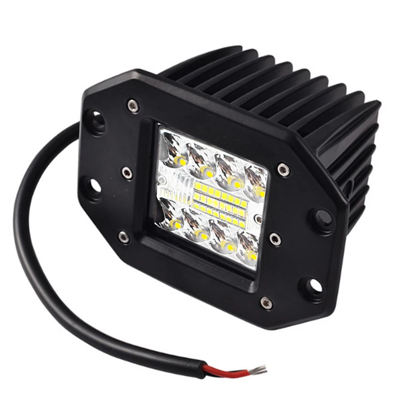 48W LED 작업등 알루미늄 자동 운전 안개등 자동차 액세서리 (오프로드 골프 지프 트랙터 SUV UTV ATV 4x4 화이트)