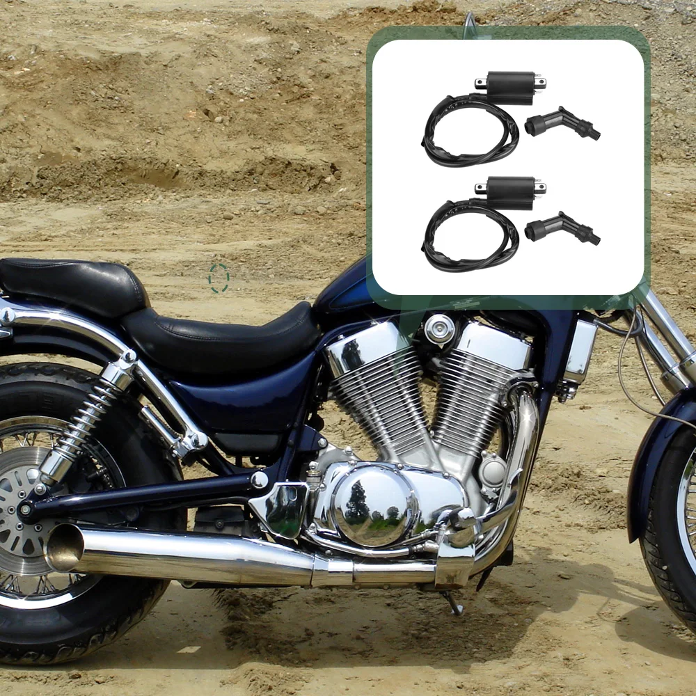 2pcs 점화 코일 스즈키 VS1400GLP 침입자 1400 1987-2004 33410-38B00 33420-38B00 33420-10F00 용 전면 후면 점화 코일