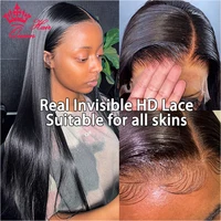 Queen Hair Real HD Lace Wig Raw Human Hair 13x4 13x6 FULL Frontal 5x5 6x6 7x7 Closure HD Melt Skin Lace Wig Straight / Body Wave 3