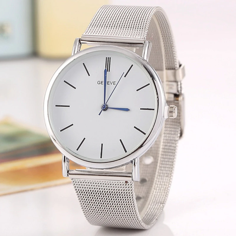2022 Famous Brand Gold Silver Casual Quartz Watch Women Mesh Stainless Steel Dress Women Watches Clock