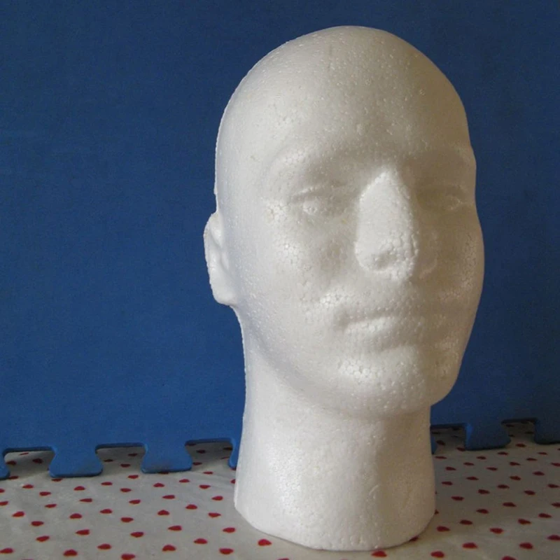 3X Male Wig Display Cosmetology Mannequin Head Stand Model Foam White