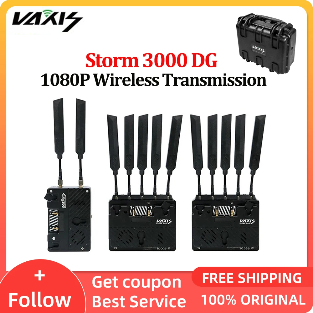 Vaxis Storm 3000 DG 이미지 수신기 송신기 1080P 비디오 무선 전송 카메라 오디오 HD 송신기 (ARRI RED용)