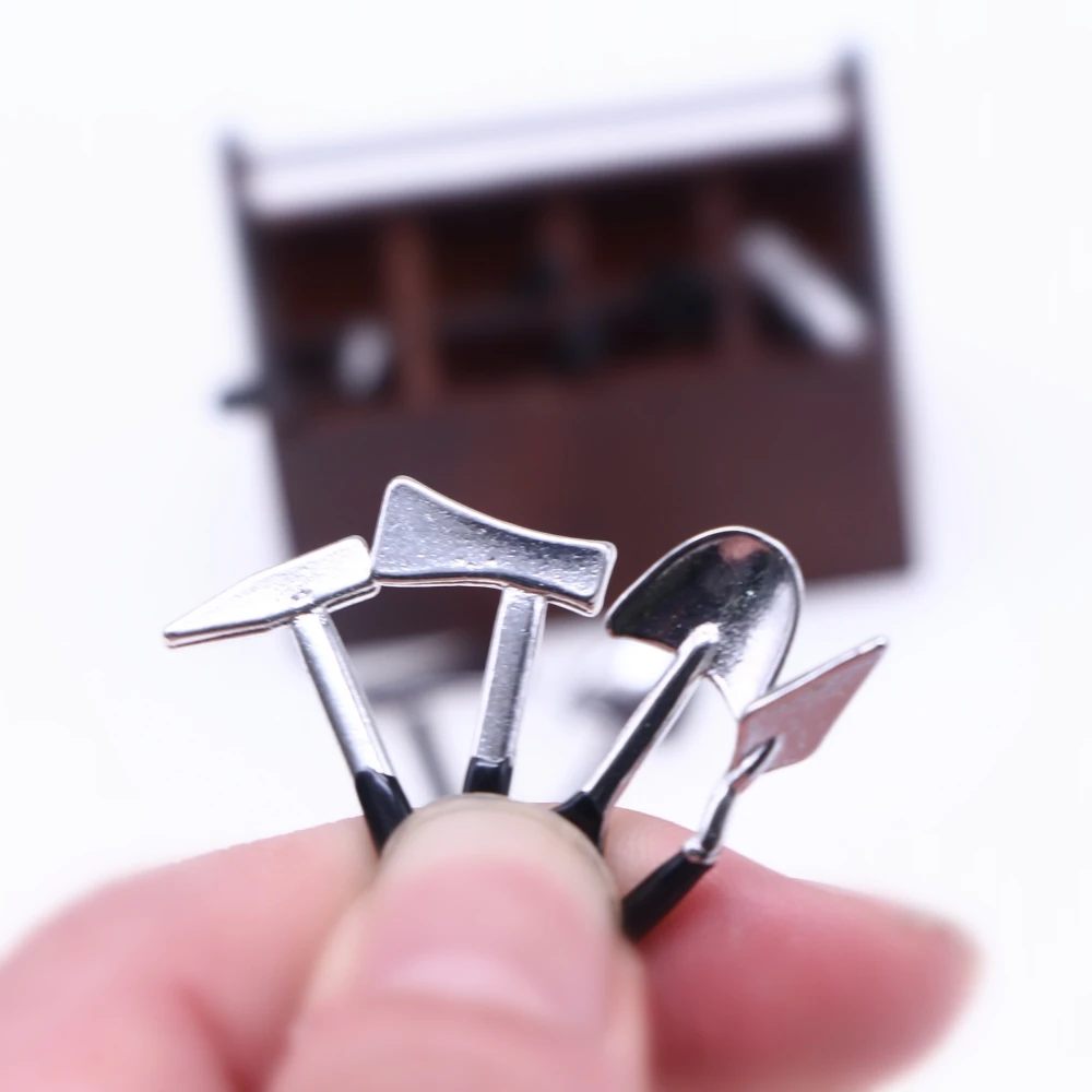 4 pz/set in miniatura casa delle bambole attrezzi da giardino