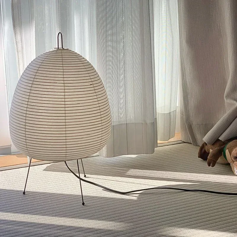 

Led Table Lamp Living Room Bedroom Bedside Japanese Rice Paper Lantern Study Hotel Homestay Art Creative Decor Tripod Floor Lamp