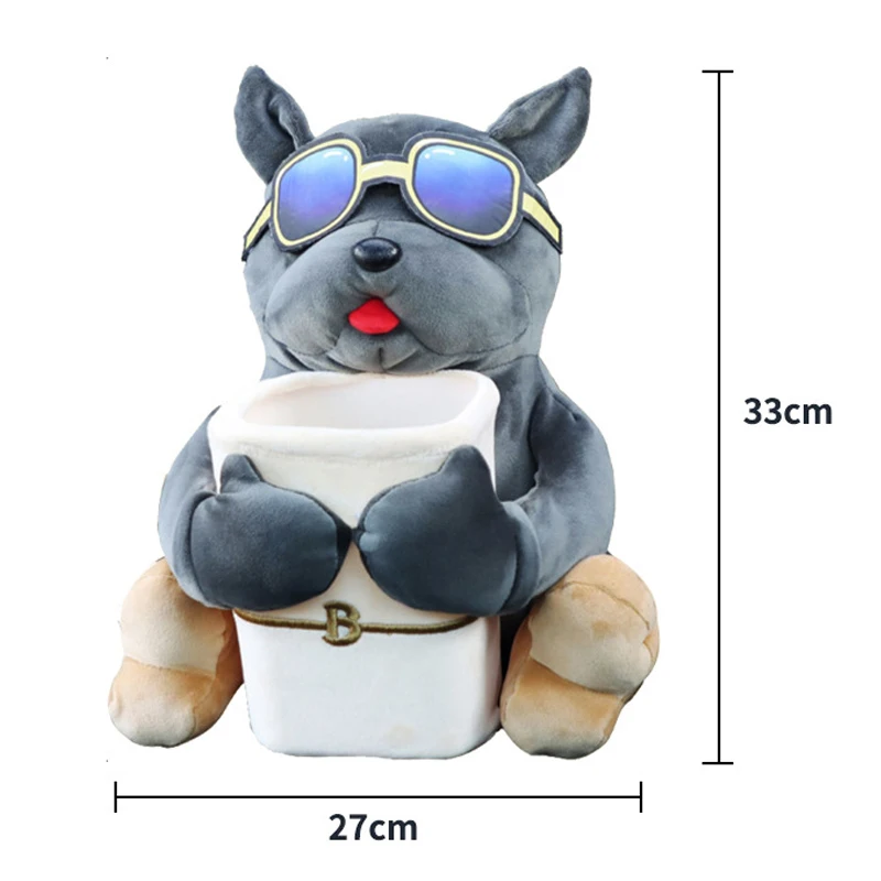 Car Storage Bag Car Trash Can Car Armrest Storage Box Cartoon Cute Car Tissue Box Creative Car Armrest Box Garbage Can 2 In 1 Tissue Bag Multi-functional Storage Bag for Home Office