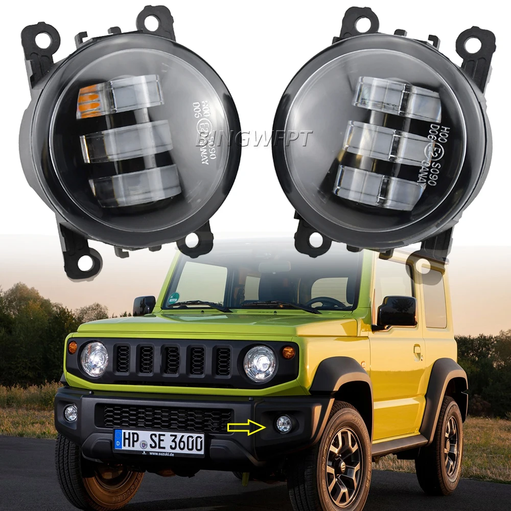 2pcs H11 Fog Light Car Front Bumper Led Lens Fog Lamp Drl 12v For