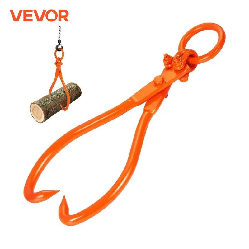 Lifting Tool VEVOR Log Skidding Tongs Log Lifting Tongs Heavy Duty Steel Lumber Skidding Loading Capacity Lifting Handling Tool