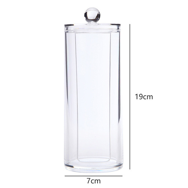 Organizer Cotton Swab Storage Box Organizador Acrylic Cotton Pad Storage Box Cosmetic Plastic Box Bathroom Bedroom
