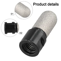 Pour le travail de carrelage meuleuse d'angle accessoire outils de meulage de carrelage fixation de meuleuse d'angle pour pierre tête en carbure de 20mm 3