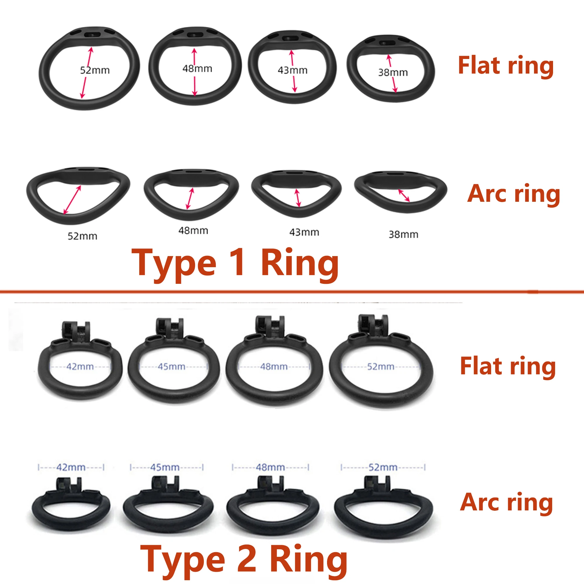 Cobra ES6 Male Chastity Device Breathable Cock Cage Mini Lock 4 Penis Rings Bondage Fetish Adult Sex Toys For Men