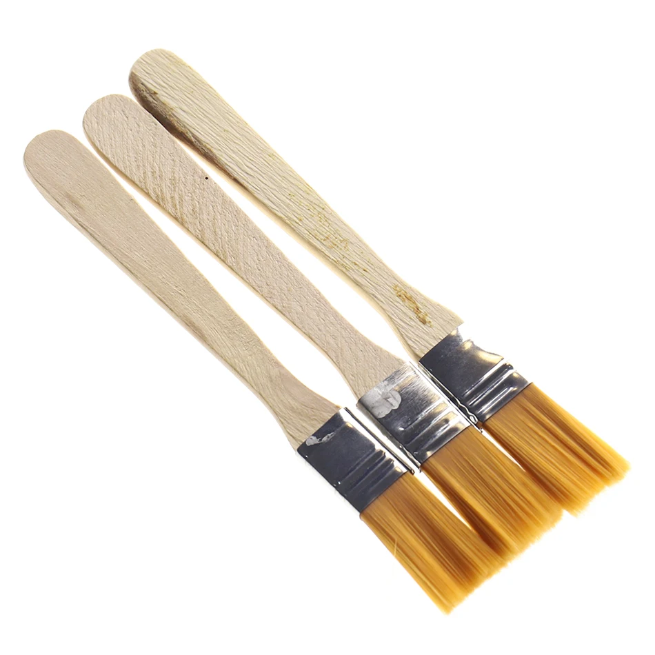 Solder flux paste brush wooden handle brush 10pcs/lot BGA Solder Flux Paste Brush With Wooden Handle Reballing Tool number 1 / 2 / 3