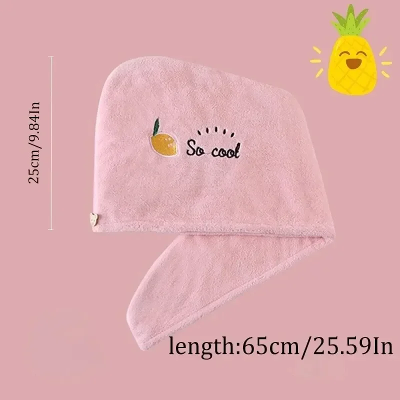 1pc Quickly Dry Hair Hat Super Absorbent Soft Bathroom Women Head Towels Girls Cute Hair Towel Hair Dry Wrap Bonnets 6