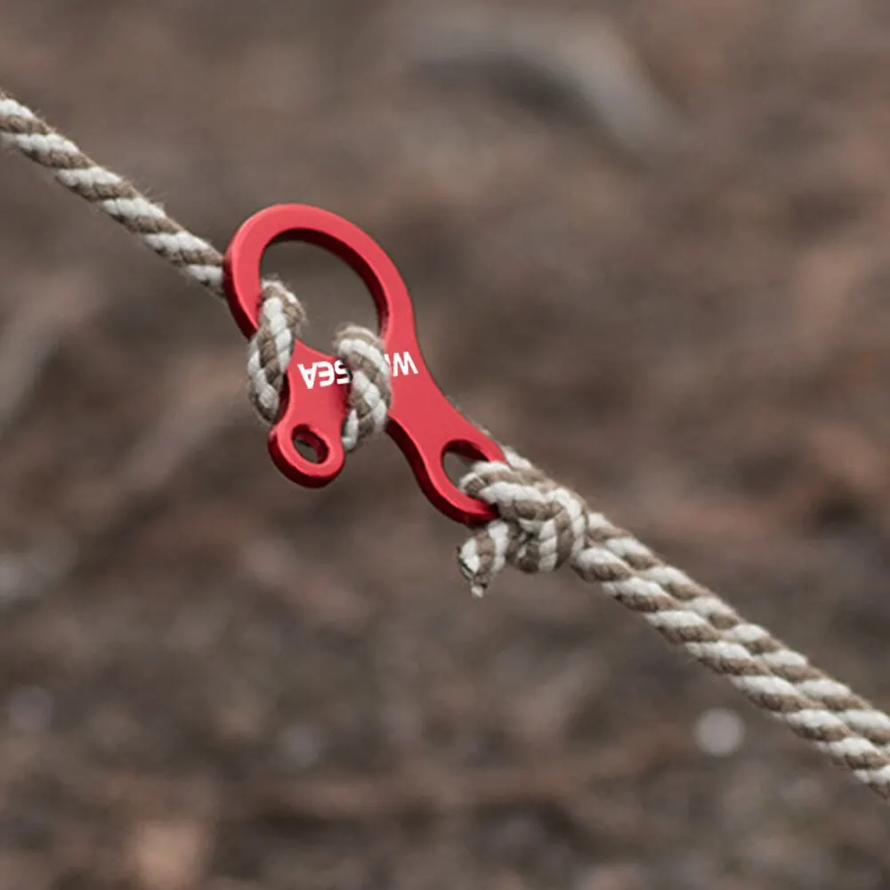 Widesea Adjustable Aluminum Tent Rope Buckles - 4 Pack