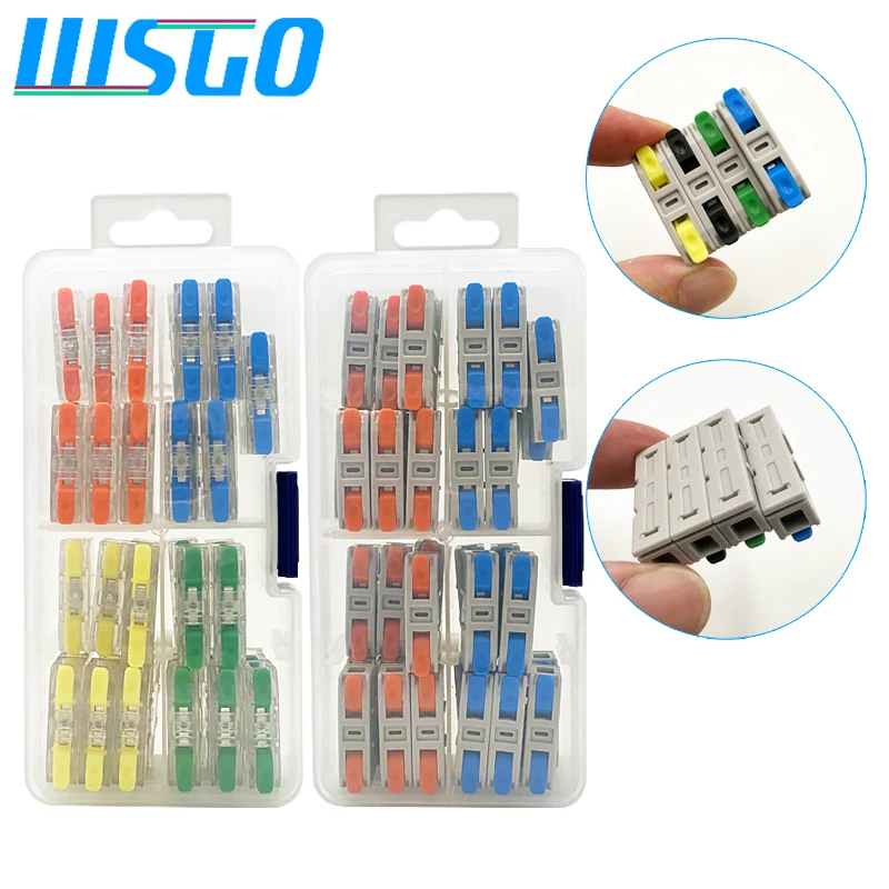 

Terminal fast wire connector splicing multiple circuit modules for 0.08mm-2.5mm lead LED light source energized 40 combinations
