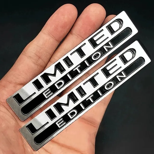 2PCS Metal Limited Edition 3D Car Body Badge Sticker Trunk Fender Emblem Decal Accessorie For Car Motorcycle Bike