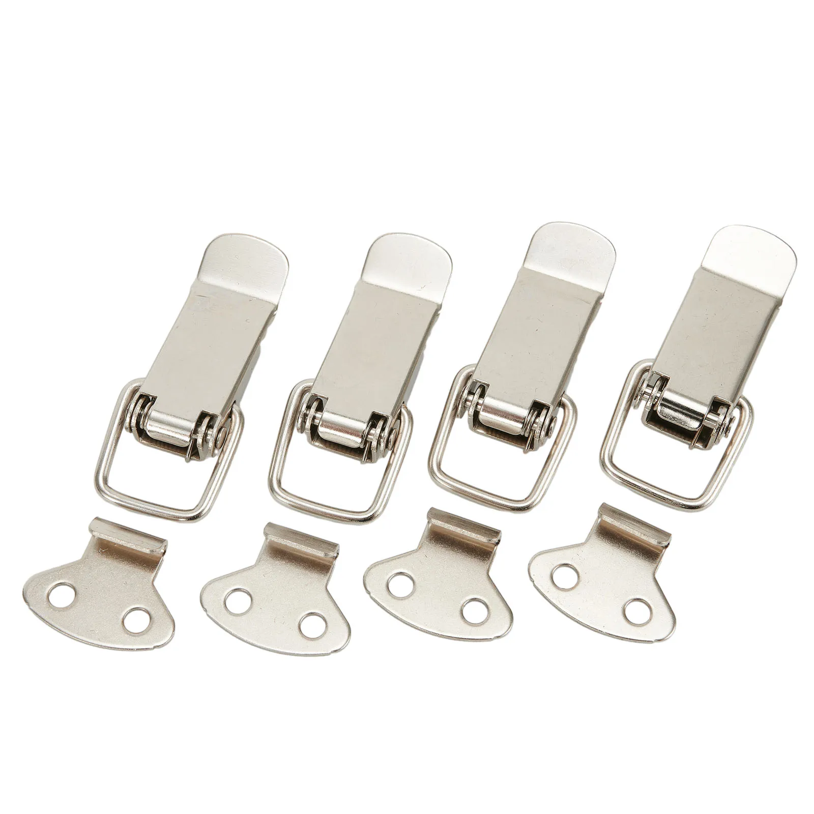 Description Picture 2 of item4pc Toggle Latch Catch Stainless Steel Duckbill Spring Buckle Toolbox Lock Cabinet Boxes Handle Toggle Lock Clamp Hasp
