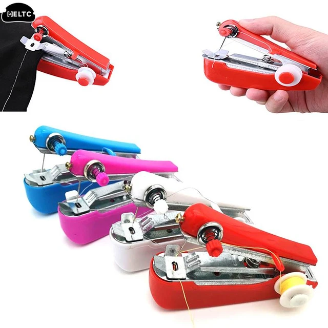 Manual Stitch Stapler Machine Pocket Portable Mini Sewing Cordless