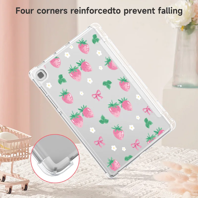 Versatile Samsung Galaxy Soft Back Cover with Built-in Pen Slot