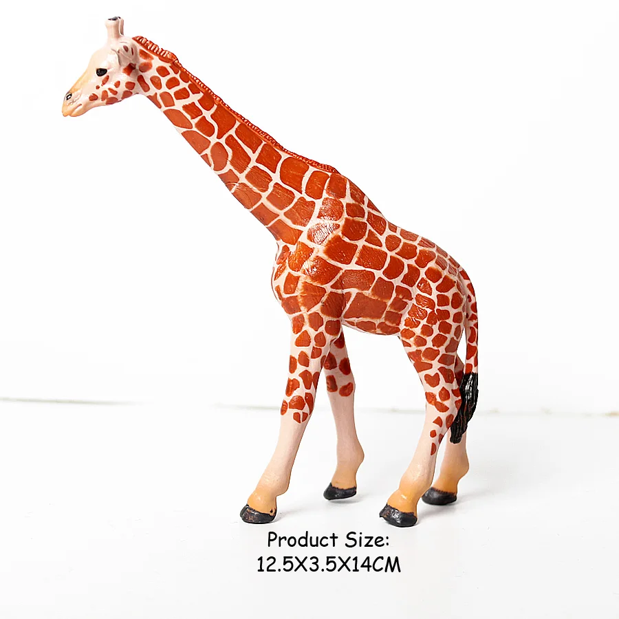 Realistic Giraffe Family Figurine Playset - Educational Wildlife Toy and Cake Topper Gift