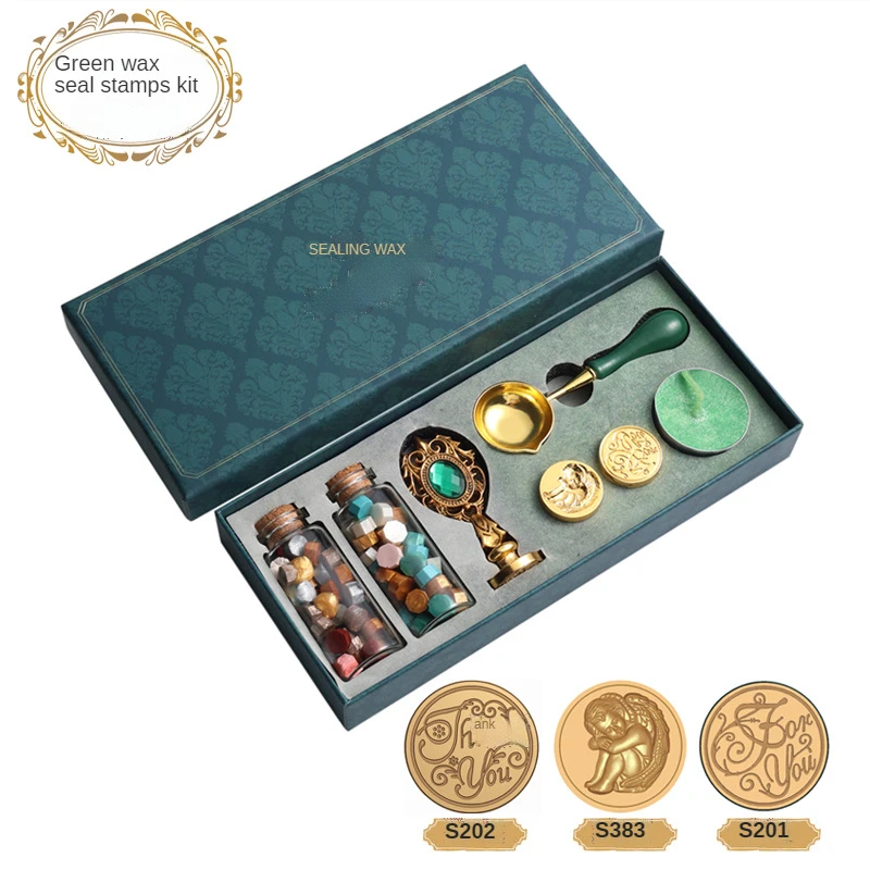 Wax Kit Customized Logo Sealing Wax Stamp Set with Wax Beads and Spoon -  China Wax Seal Stamp and Wax Stamp Seal Set price