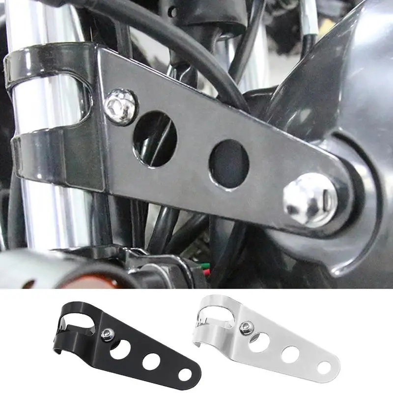 

Motorcycle Headlight Bracket 2PCS Motorcycle Headlight Mount Bracket 28mm-36mm Fork Ear Chopper Headlamp Holder For Scooters