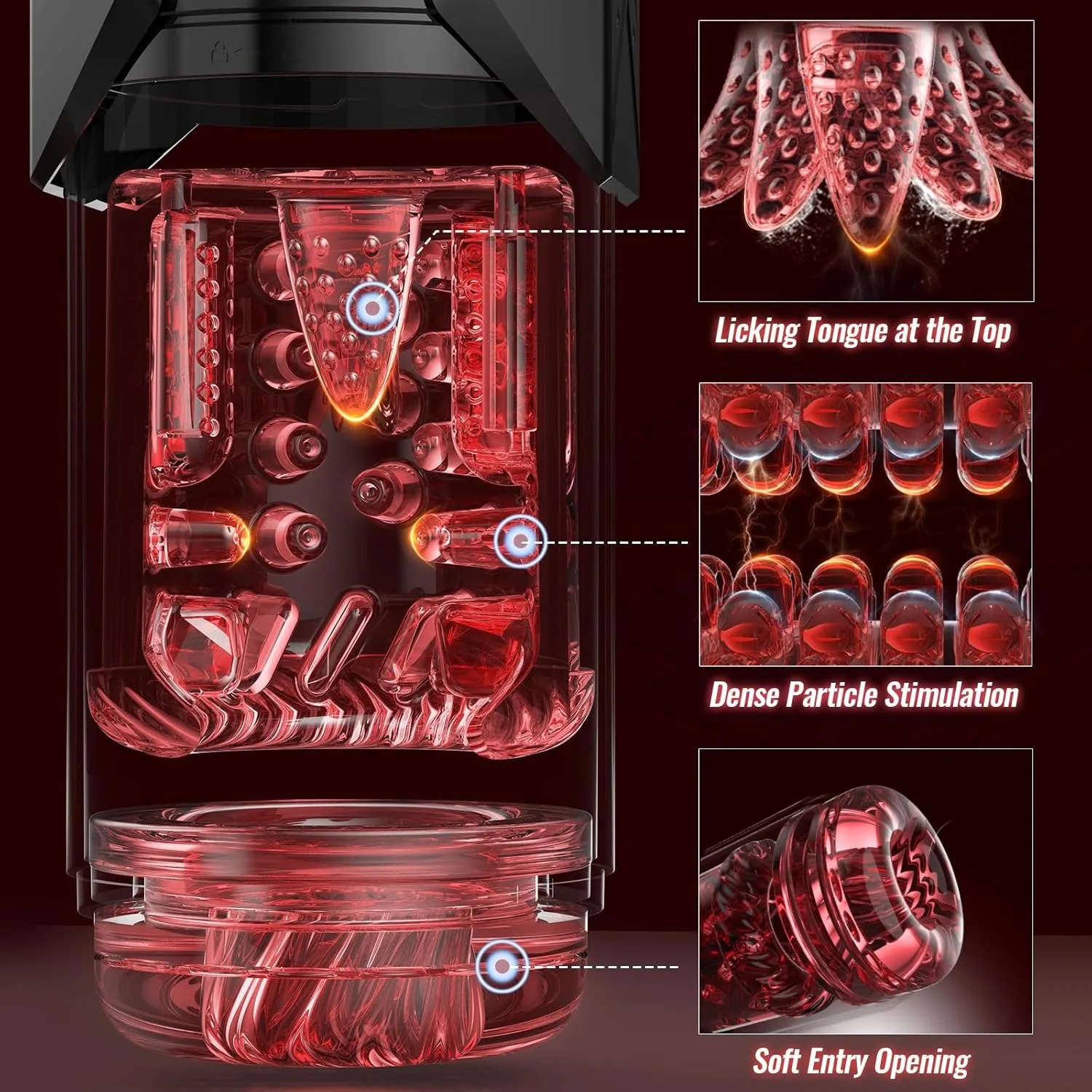 KUSHOR APP LED Automatic Male Masturbator Cup Vagina Masturbation Telescopic Rotation Blowjob Penis Pump Adult Sex Toys For Men_voghion.com