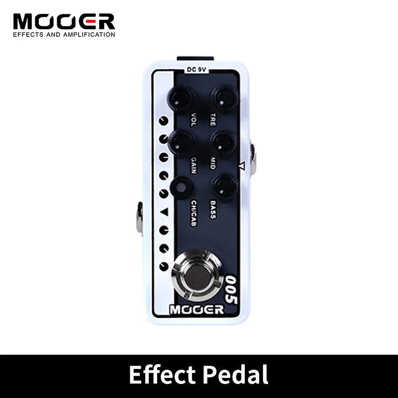 

MOOER M005 BROWN SOUND Dual Channel Preamp Guitar Pedal 3 Band EQ 2 Modes True Bypass Modern Day 80s Digital Preamplifier Effect