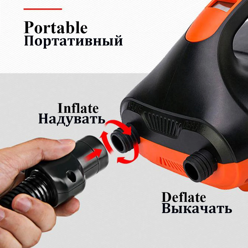 デフレート(吸出)可能　Zray ハイパワーSUP電動ポンプ 20psi SUP High Pressure Air Pump-Zray Official Site