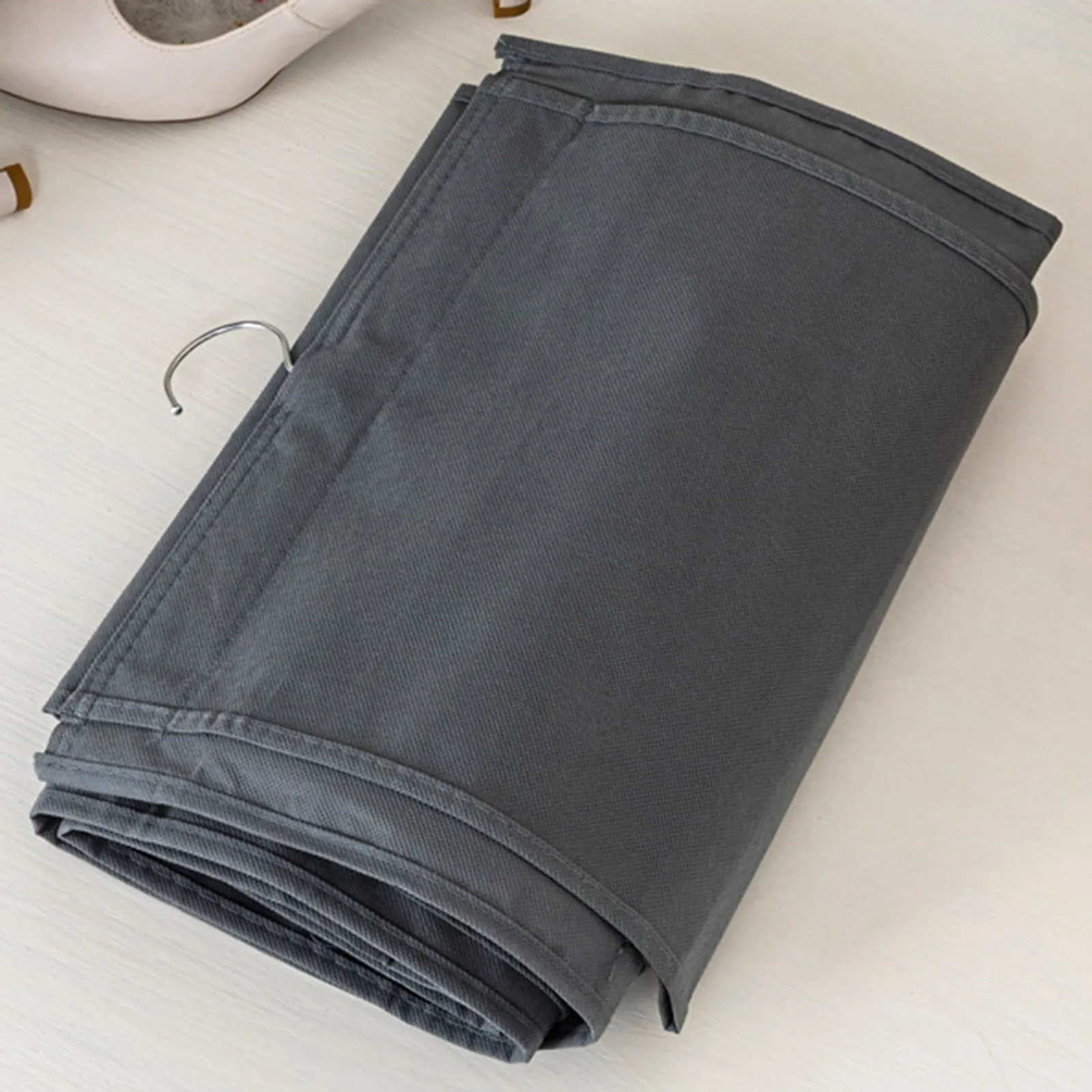 6 Layer Hanging Storage Bag Shoes Rack Storage Shoes Hanger Clothes Organizer Hanging Pocket Organizer Foldable Space Saving 5