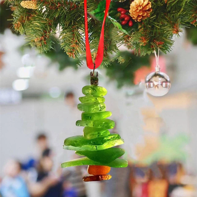 Seaglass Christmas Decorations, Mini Trees, Ornaments, Garlands & more