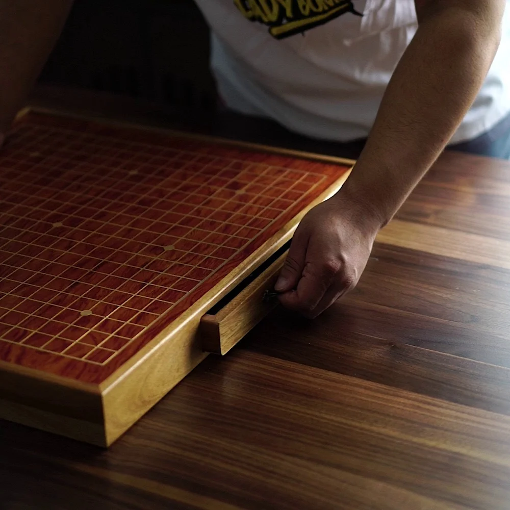 럭셔리 하이 퀄리티 Go Chess 휴대용 보드 게임, 어린이 Go Chess Weiqi 우드 보드 Scacchiera 체스 세트, Gobang