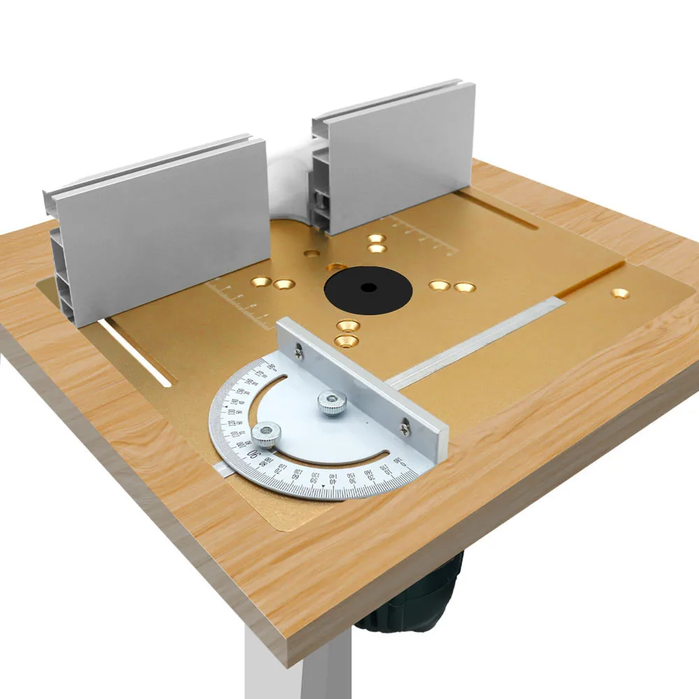 Router Table Insert Plate Aluminum Alloy Engraving Machine Inverted Plate Set Trimming Milling Flip Board Woodworking Bench woodworking bench woodworking workbench router insert plate router plate