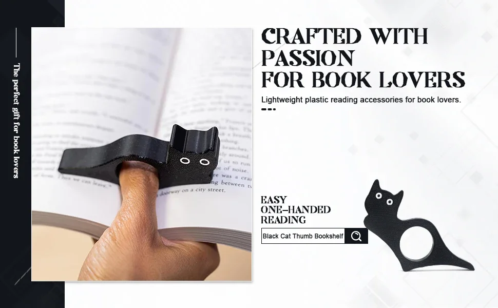 Cat lover reading accessories