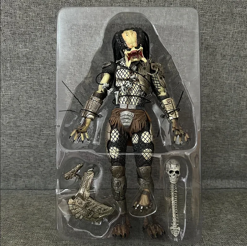 NECA Predator Jungle Demon Predator Jungle Hunter Masked Unmasked PVC Predators Actionfigur Sammeln Sie Modellspielzeug zum 30. Jahrestag – Detail 14