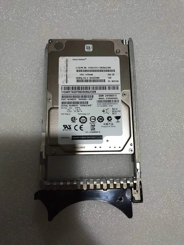 

1879 283GB 15K RPM SAS SFF-1 2,5 'HDD 74Y6495 74Y6474 жесткий диск