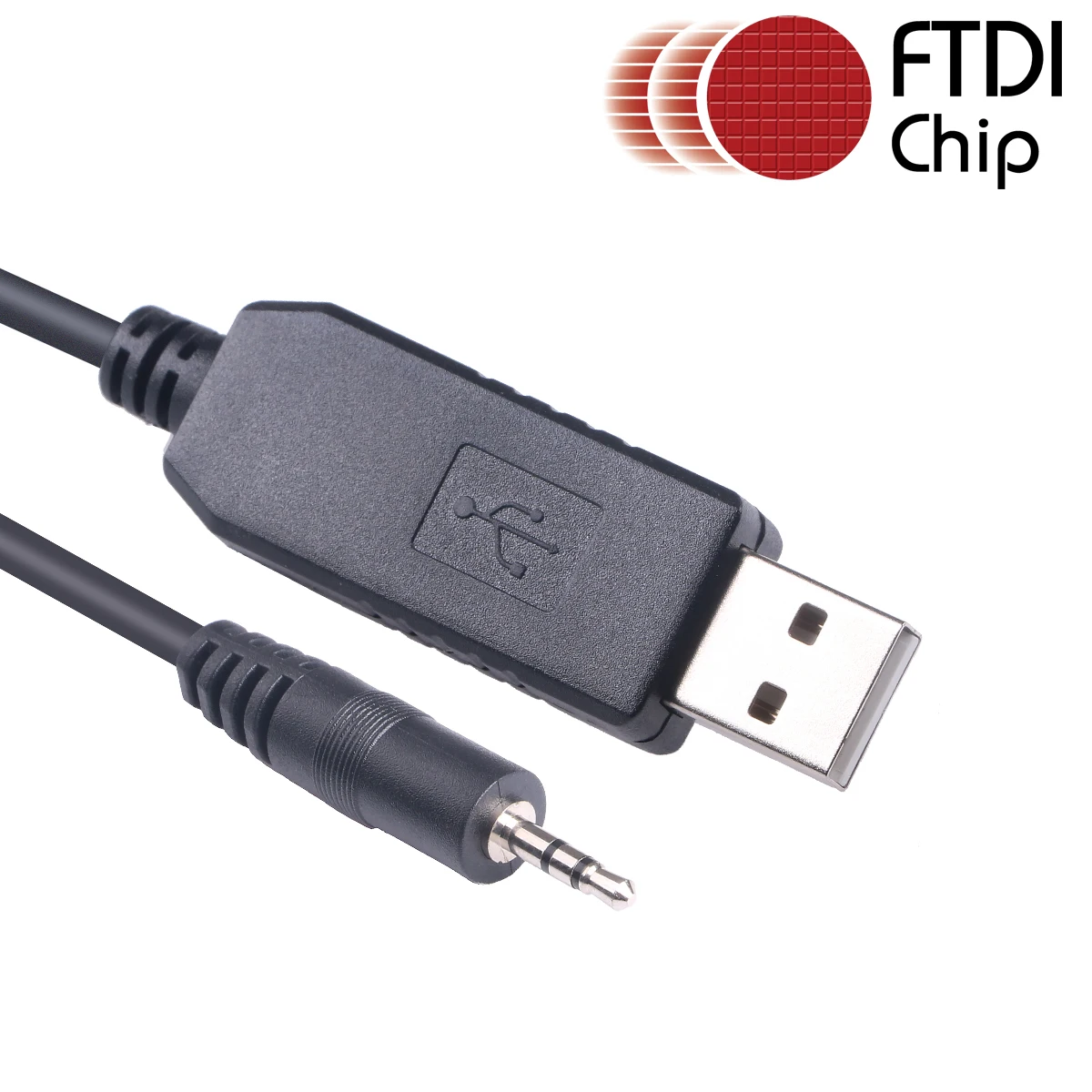 

USB Programming Cable for ICOM IC-F21 F26 F43 2720H 2730 V8 V82 , FTDI USB to 2.5mm Audio Jack Serial Cable